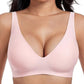 🌸💕 Jelly Wireless Womens Comfortable Wireless Bras Push Up Bralettes Seamless Tshirts Bras Deep V Everyday Bras