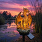Solar-Powered Dragon Crystal Garden Light – Glowing Fantasy Outdoor Decoration with Solar Panel