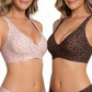 🌸💕 Jelly Wireless Womens Comfortable Wireless Bras Push Up Bralettes Seamless Tshirts Bras Deep V Everyday Bras