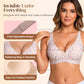 🌸💕 Jelly Wireless Womens Comfortable Wireless Bras Push Up Bralettes Seamless Tshirts Bras Deep V Everyday Bras