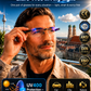 🔥Ultra-lightweight rimless reading glasses with diamond-cut lenses.